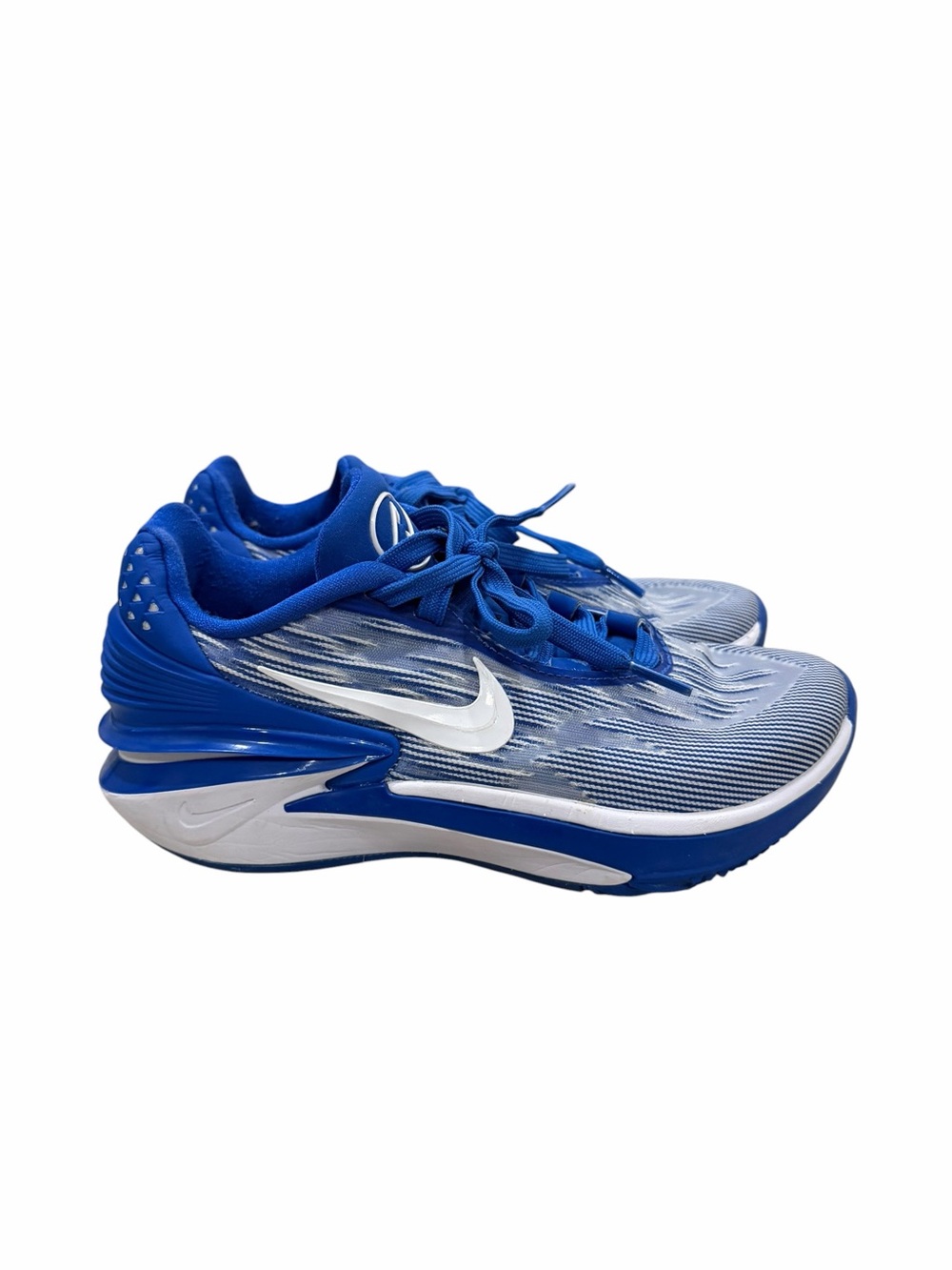 Nike Air Zoom Kids 4.5Y GT Cut 2 TB Sneakers Royal Blue and White Sneakers S3